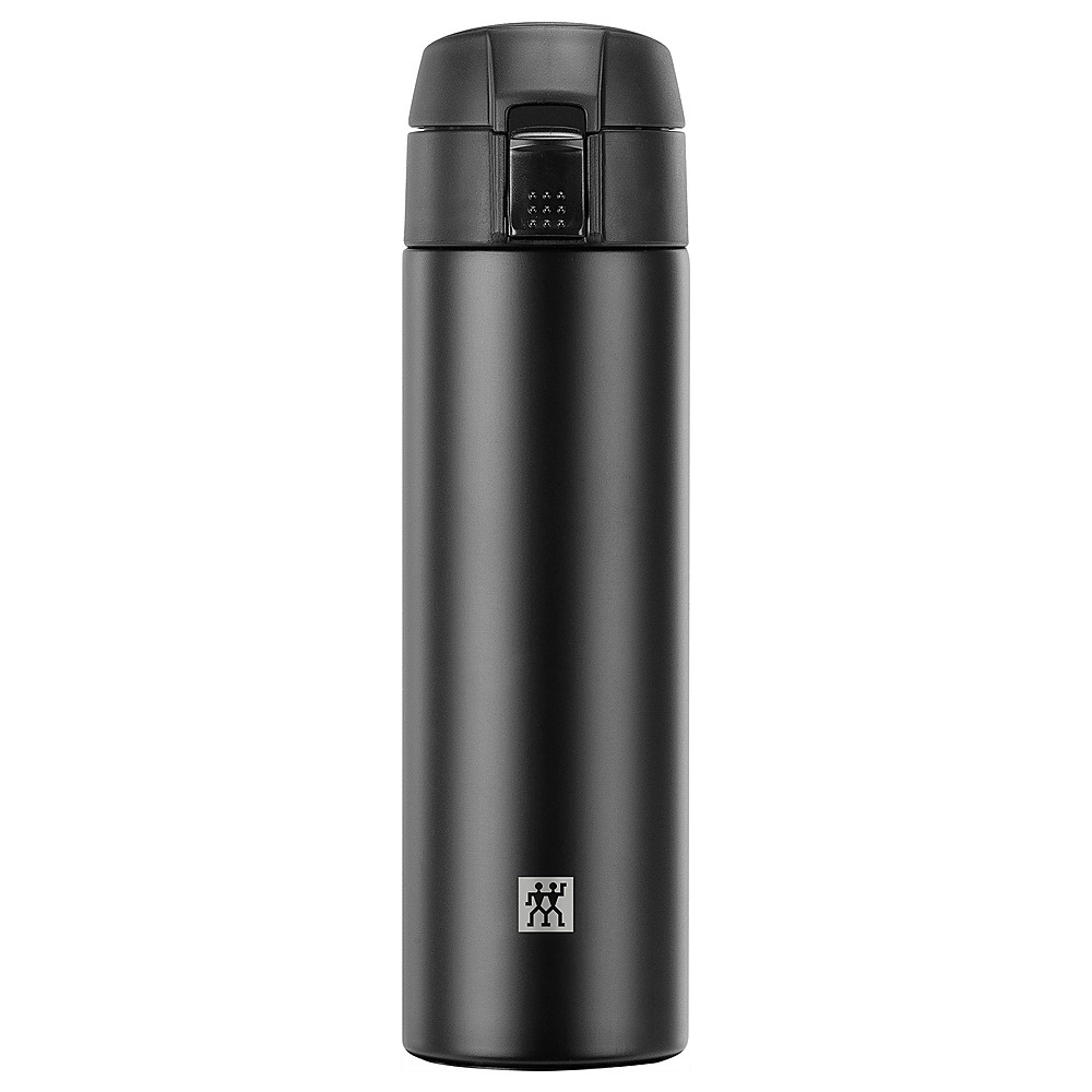 Angle View: ZWILLING - Thermo 15.2oz. Travel Bottle - Matte Black