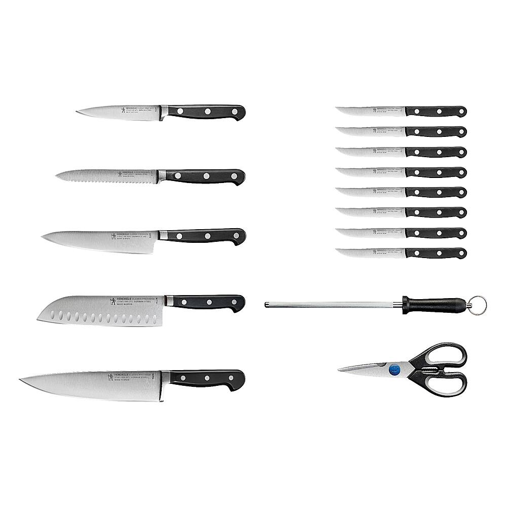 Alt View 11. Henckels - Classic Precision 16-pc Knife Block Set - Black.