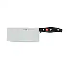 Angle. ZWILLING - TWIN Signature 7-inch Chinese Chef's Knife/Vegetable Cleaver - Black.