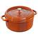 Angle. Staub - Cast Iron 5.5-qt Round Cocotte - Burnt Orange.