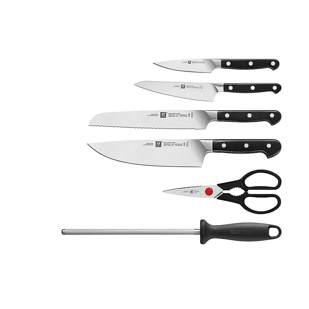 Alt View 11. ZWILLING - ZWILLING Pro 7-pc Knife Block Set - Black - Black.