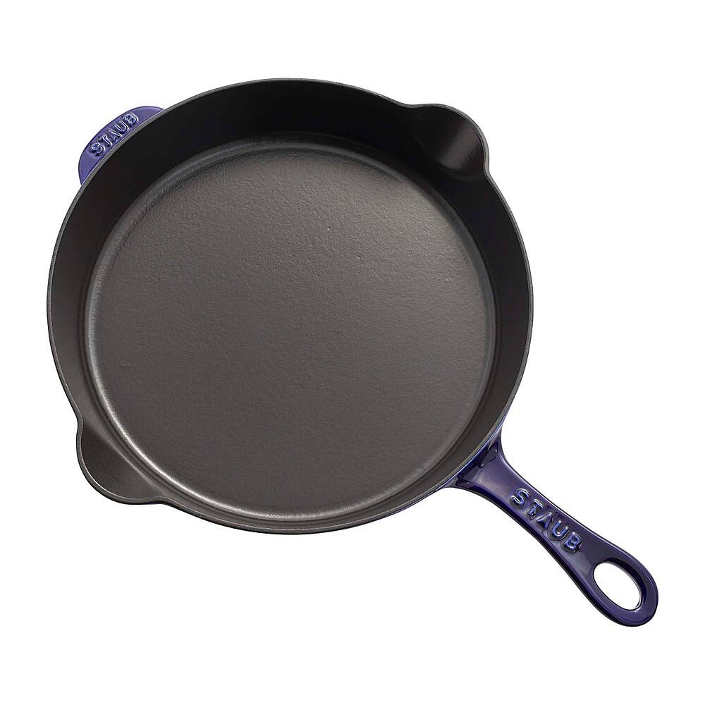 Alt View 12. Staub - Cast Iron 11-inch Traditional Skillet - Dark Blue.