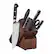 Angle. ZWILLING - ZWILLING Pro 7-pc Knife Block Set - Acacia - Brown.