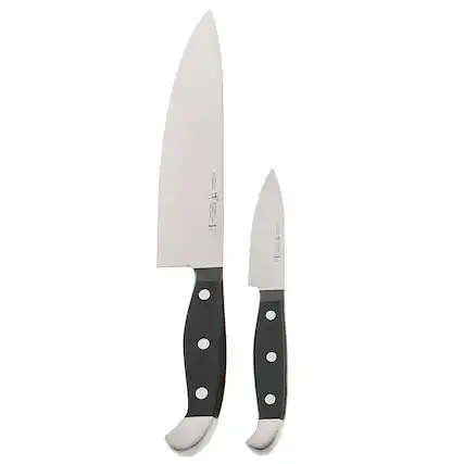 Angle. Henckels - Statement 2-pc Chef's Knife Set - Black.