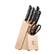 Angle. Henckels - Dynamic 7-pc Knife Block Set - Black.