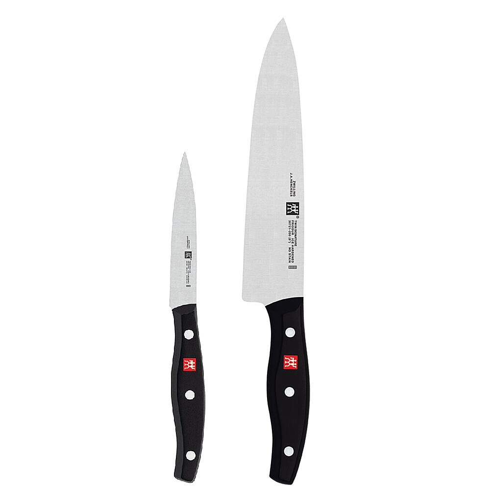 Angle. ZWILLING - TWIN Signature "The Must Haves" 2-pc Knife Set - Black.