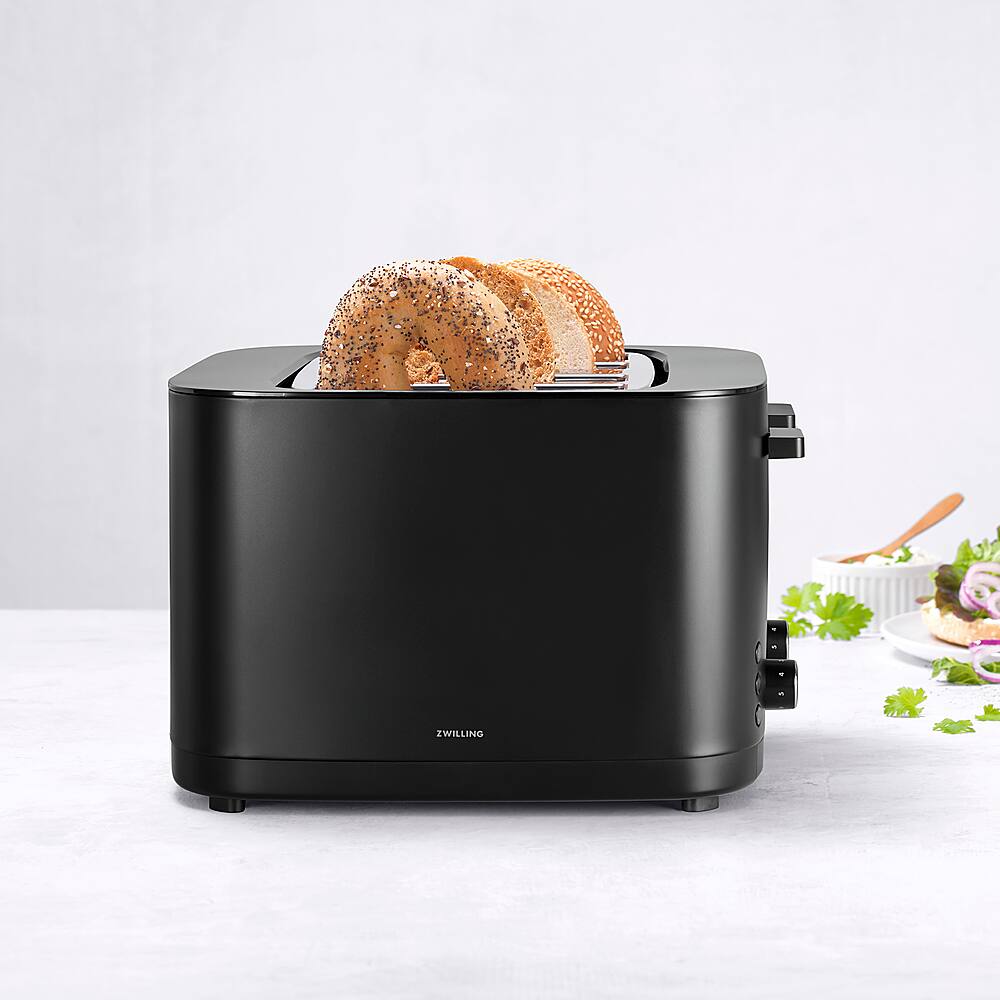 Alt View 13. ZWILLING - Enfinigy 2-Slice Toaster - Black.