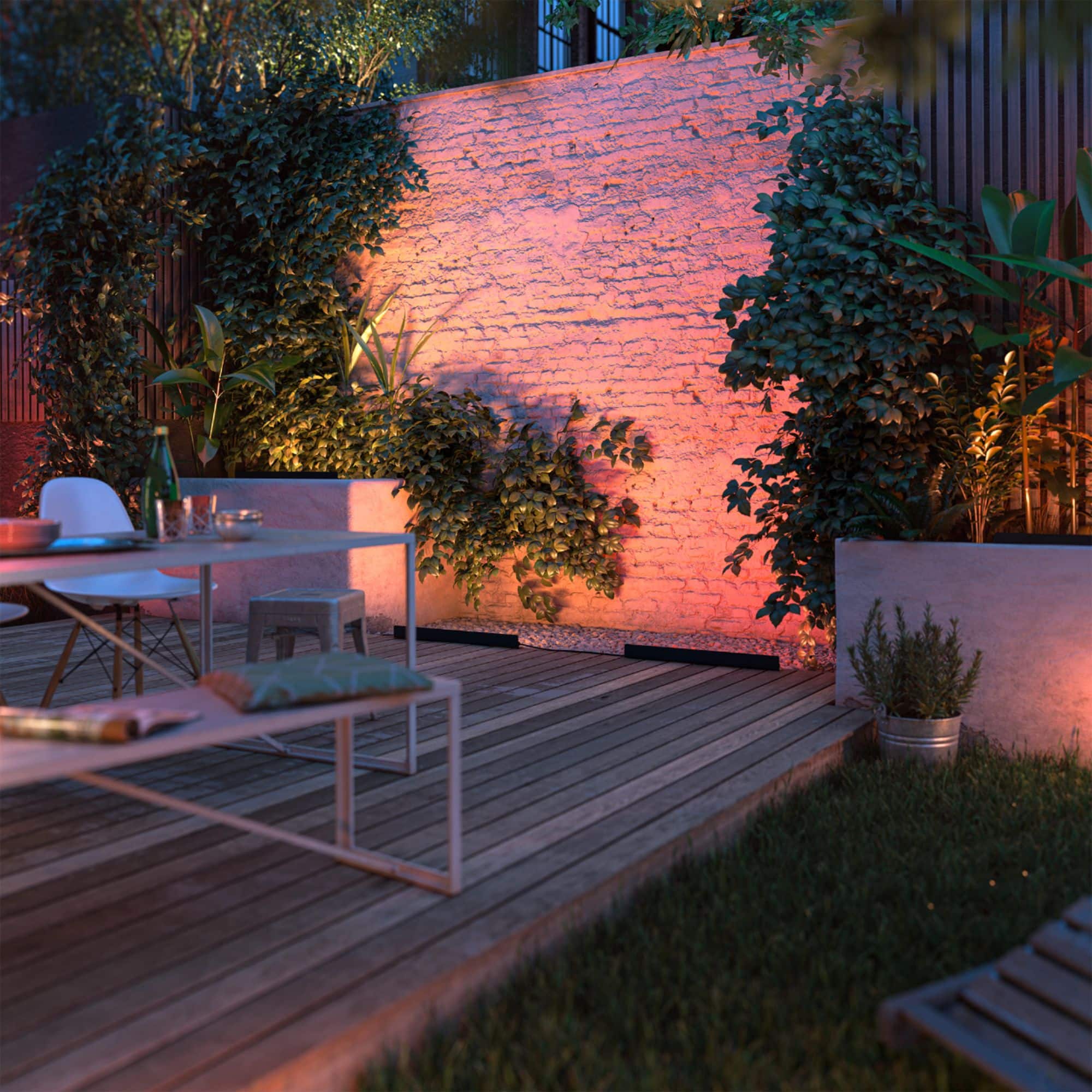 Alt View 14. Philips - Amarant Linear Wall Wash Light - White and Color Ambiance.