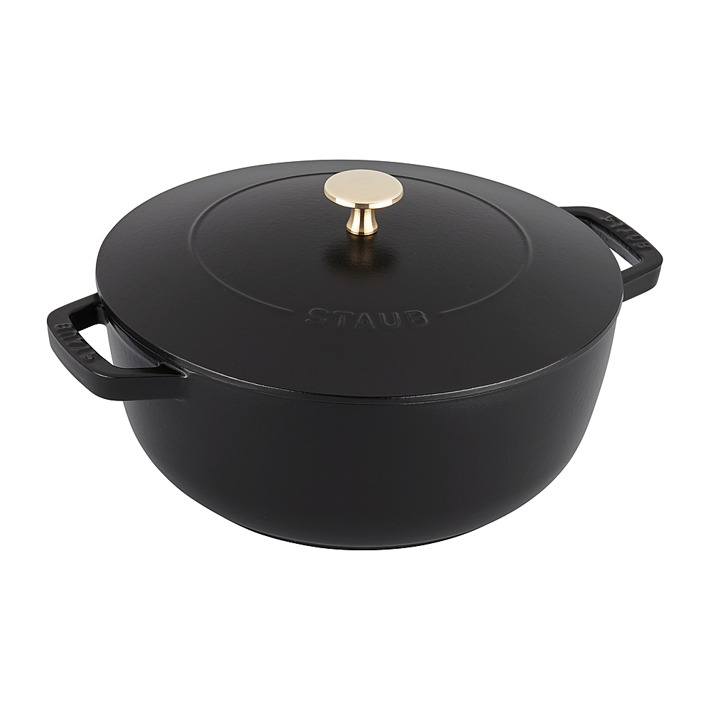 Best Buy: Staub Cast Iron 3.75-qt Essential French Oven Matte Black ...