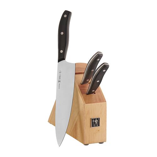 J.A. HENCKELS INTERNATIONAL - Henckels Definition 4-pc Studio Knife Block Set - Black