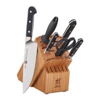 ZWILLING - Pro 7-pc Knife Block Set - Bamboo - Brown - Angle_Zoom