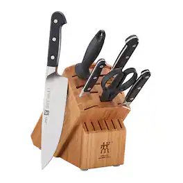 ZWILLING - Pro 7-pc Knife Block Set - Bamboo - Brown