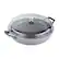 Angle. Staub - Cast Iron 3.5-qt Braiser with Glass Lid - Graphite Grey.