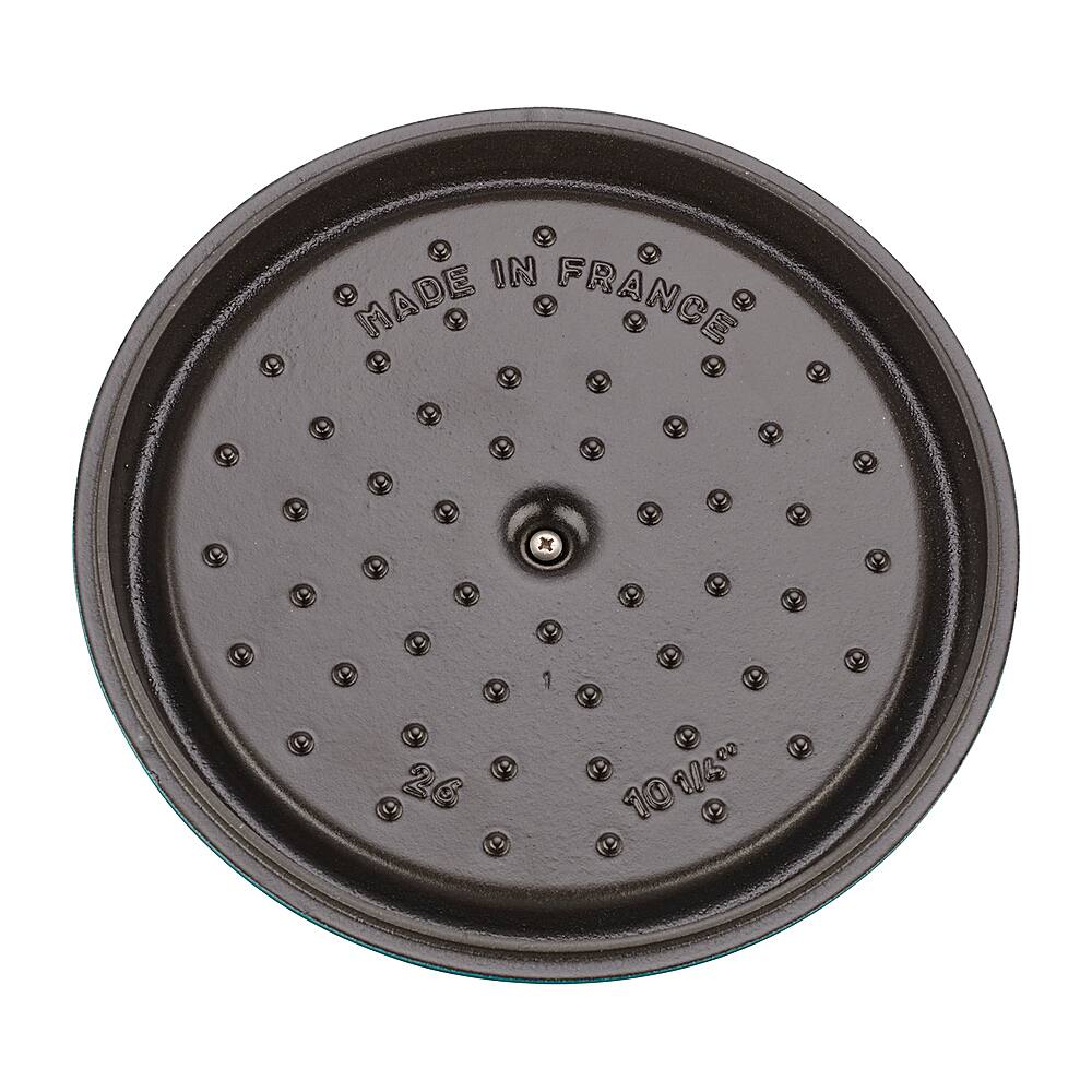 Alt View 14. Staub - Cast Iron 5.5-qt Round Cocotte - Turquoise.