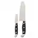 Angle. Henckels - Statement 2-pc Asian Knife Set - Black.