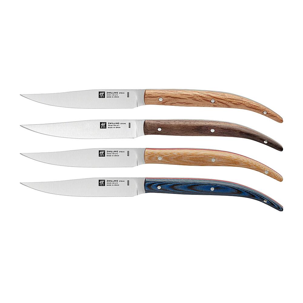 Angle View: ZWILLING Toro 4-pc Steak Knife Set - Black