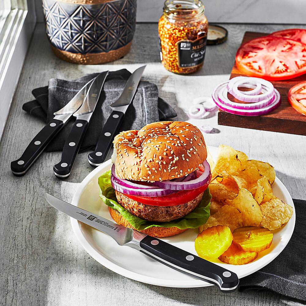 Alt View 13. ZWILLING - Pro 4-pc Steak Knife Set - Black.