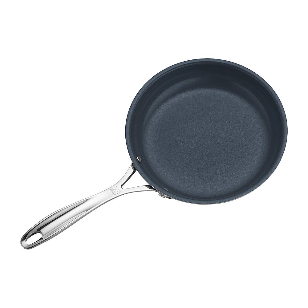 Alt View 11. ZWILLING - Clad CFX 8-inch Stainless Steel Ceramic Nonstick Fry Pan - Silver.