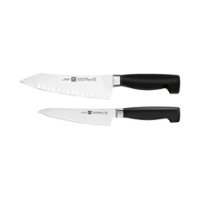 ZWILLING - Four Star Rock & Chop 2-pc Knife Set - Black - Angle_Zoom