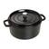 Angle. Staub - Staub Cast Iron 5.5-qt Round Cocotte - Matte Black - Matte Black.