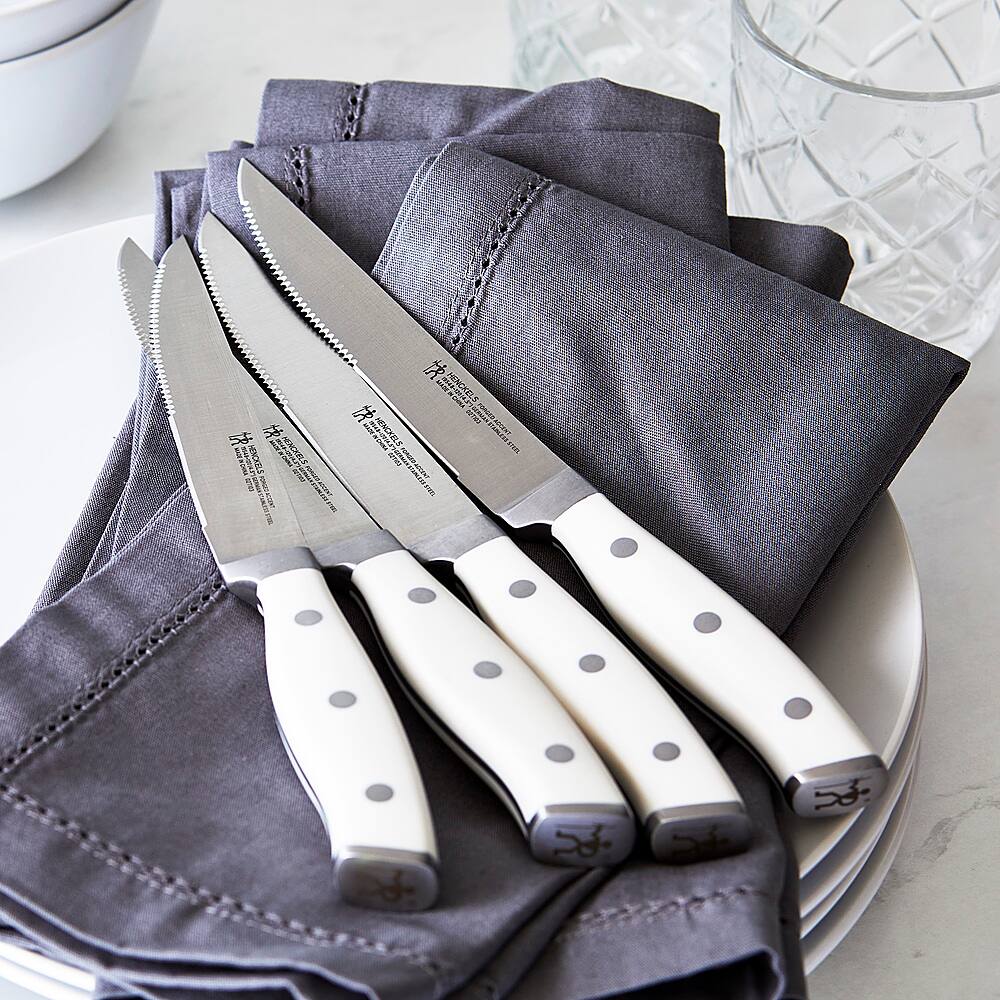 Alt View 11. Henckels - Forged Accent 4-pc Steak Knife Set - White.