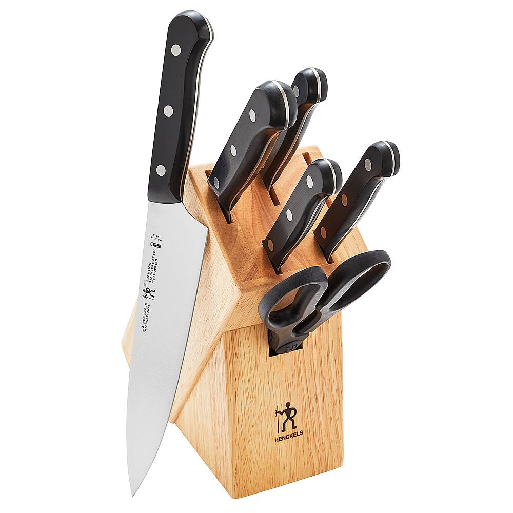 Alt View 11. Henckels - Solution 7-pc Knife Block Set - Black.
