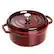 Angle. Staub - Cast Iron 5.5-qt Round Cocotte - Grenadine.