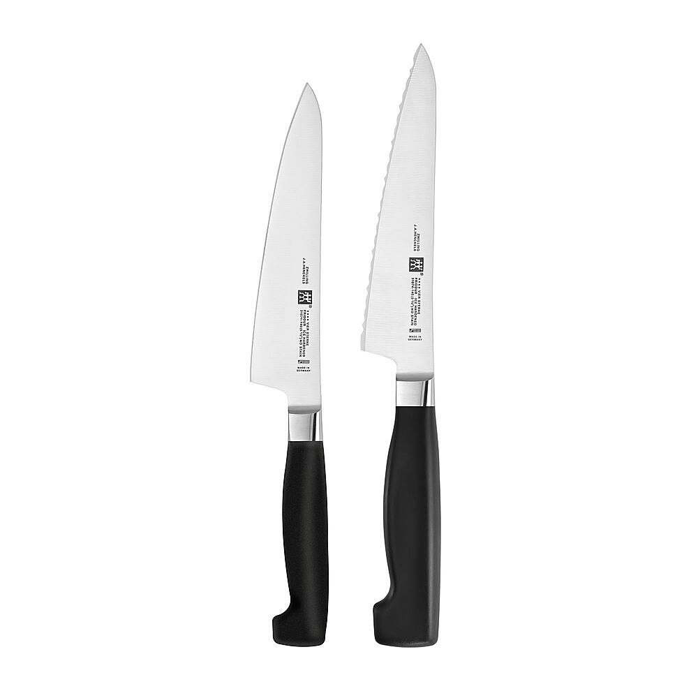 Angle View: J.A. HENCKELS INTERNATIONAL - ZWILLING Four Star 2-pc Prep Knife Set - Black