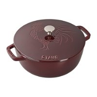 Staub - Cast Iron 3.75-qt Essential French Oven Rooster - Grenadine - Angle_Zoom