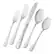 Angle. Henckels - Alcea 20-Piece Flatware Set - Silver.