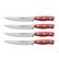 Angle. Henckels - Henckels Forged Accent 4-pc Steak Knife Set - Red - Red.