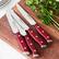 Alt View 11. Henckels - Henckels Forged Accent 4-pc Steak Knife Set - Red - Red.