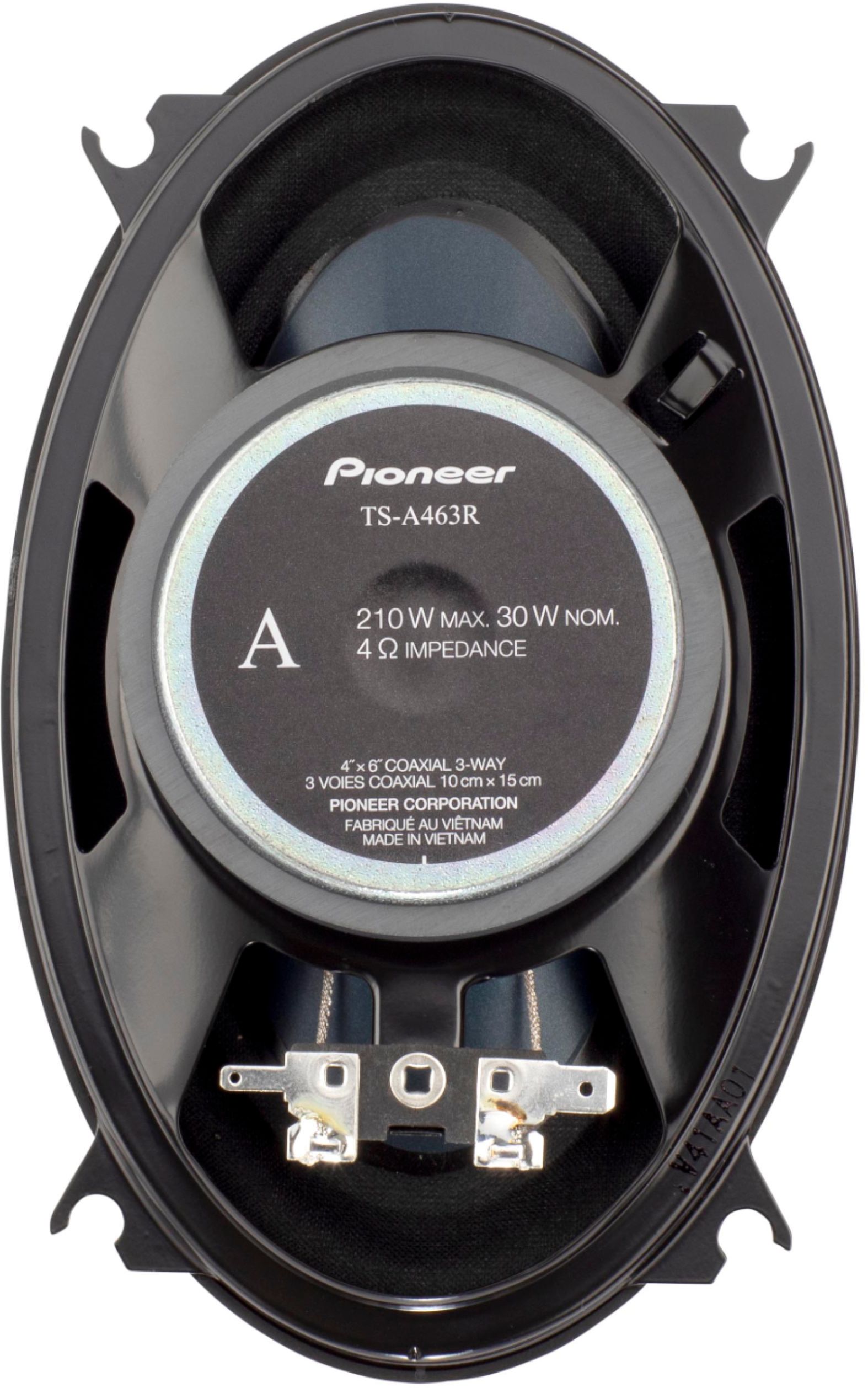 beweeglijkheid Gelijkenis Sterkte Pioneer 4" x 6" 3-way , 210 W Max Power Coaxial Speakers (pair) BLUE  TS-A463R - Best Buy