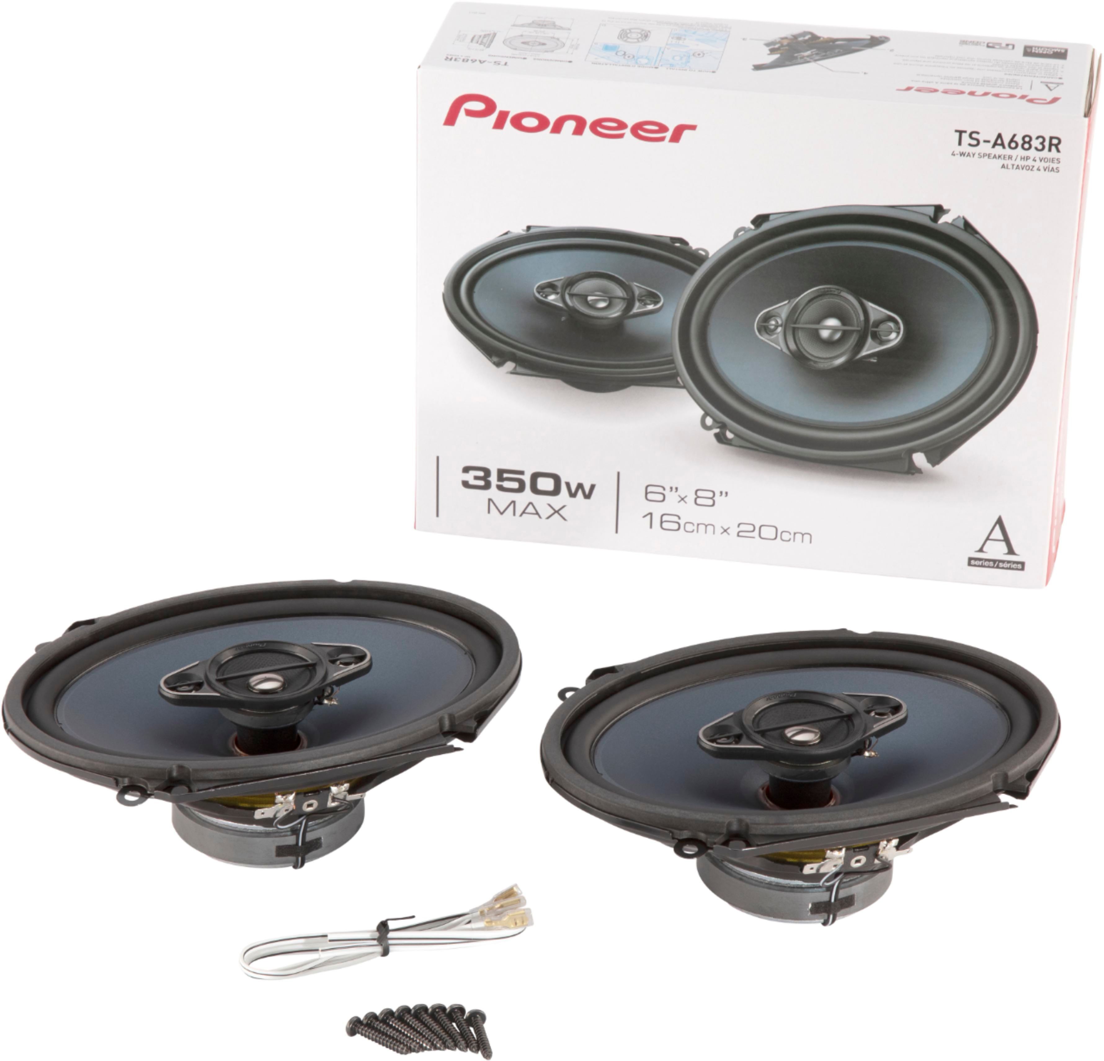 Pioneer 6 x 8 2-way Coaxial Speakers (Pair) Black TS-G680 - Best Buy