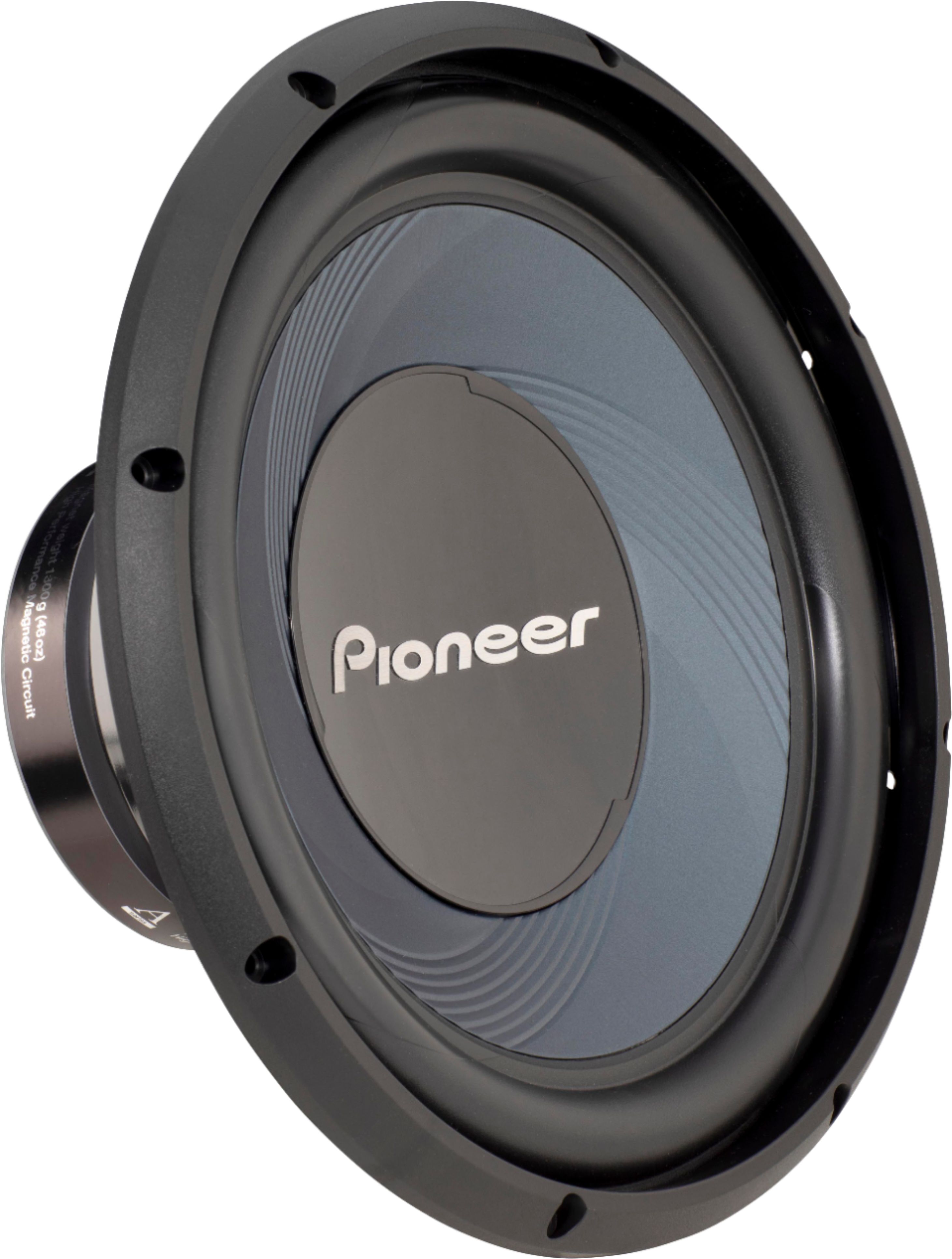 Angle View: Pioneer - 12" - 1400 W Max Power, Single 4-ohm Voice Coil, IMPP™ cone, Rubber Surround - Component Subwoofer - BLUE