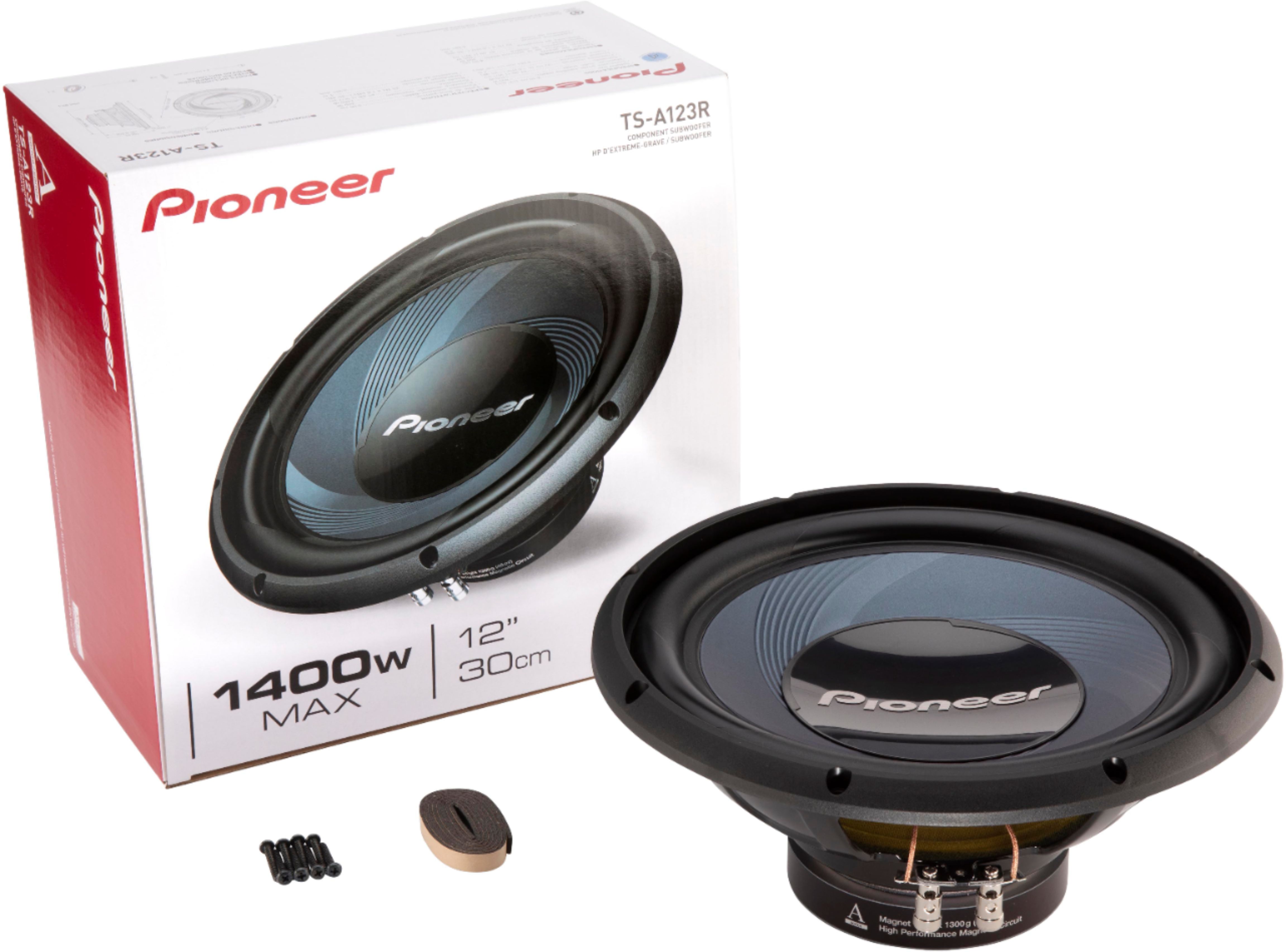 Pioneer 12" 1400 W Max Power, Single 4-ohm Voice IMPP™ cone, Rubber Component Subwoofer BLUE - Best Buy