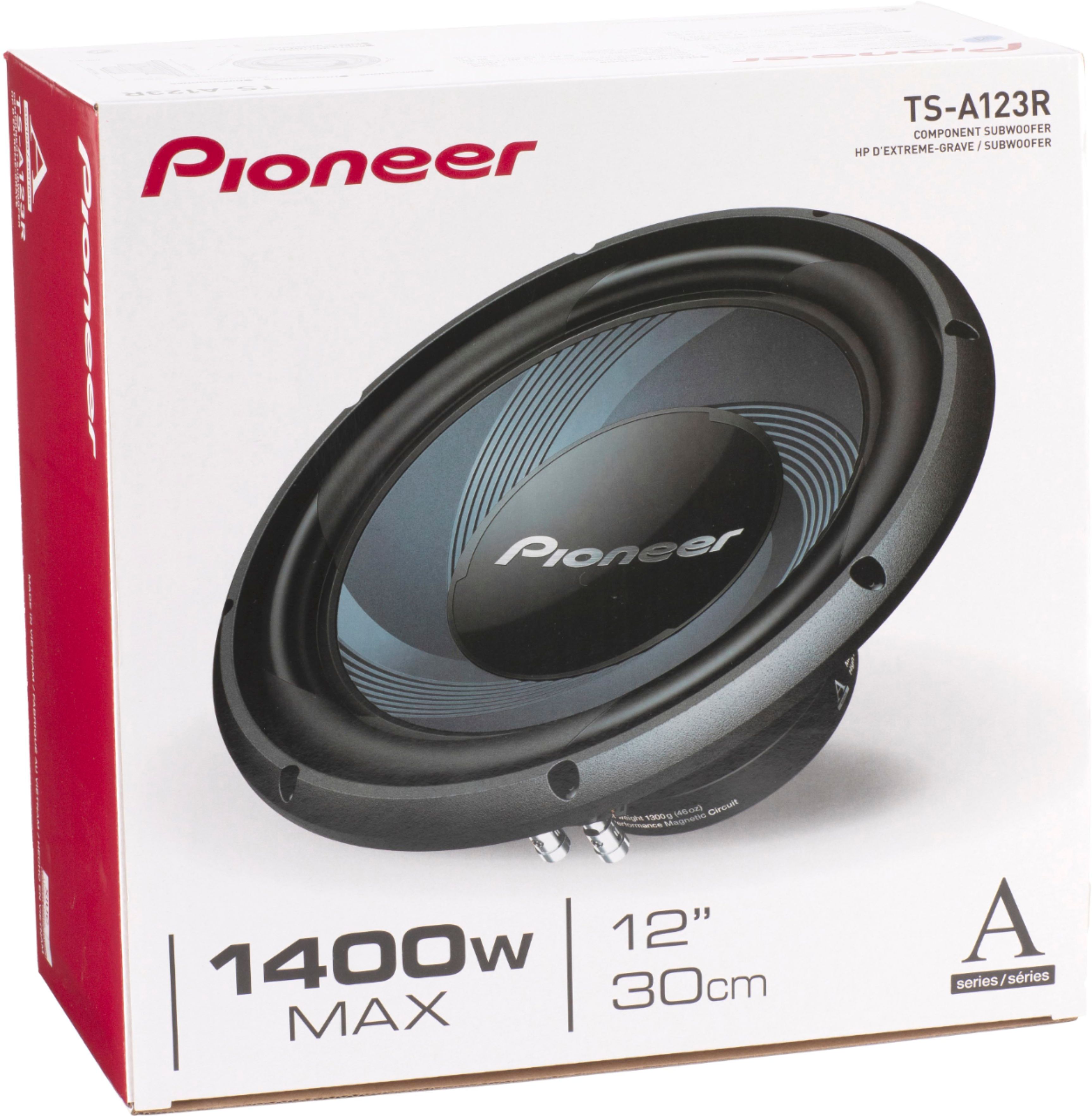 Regan geweer Uitleg Pioneer 12" 1400 W Max Power, Single 4-ohm Voice Coil, IMPP cone, Rubber  Surround Component Subwoofer BLUE TS-A123R - Best Buy
