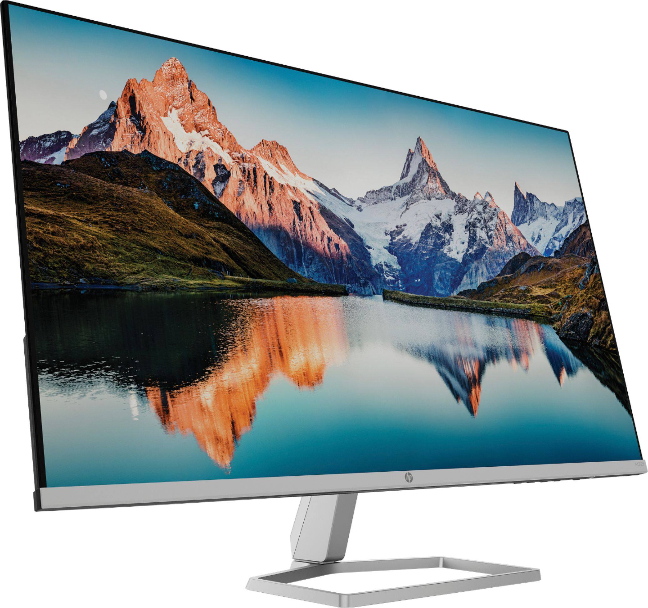 Left. HP - 31.5" LED Full HD FreeSync Monitor - Silver & Black.
