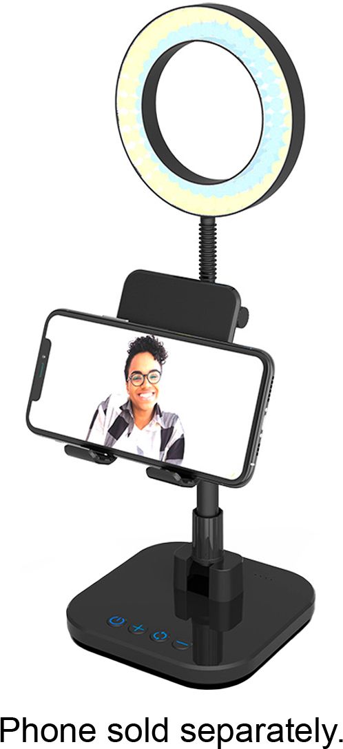 Digipower - The Success - Video Calling, Teaching, Learning Smartphone Stand With Personal 6" Ring Light