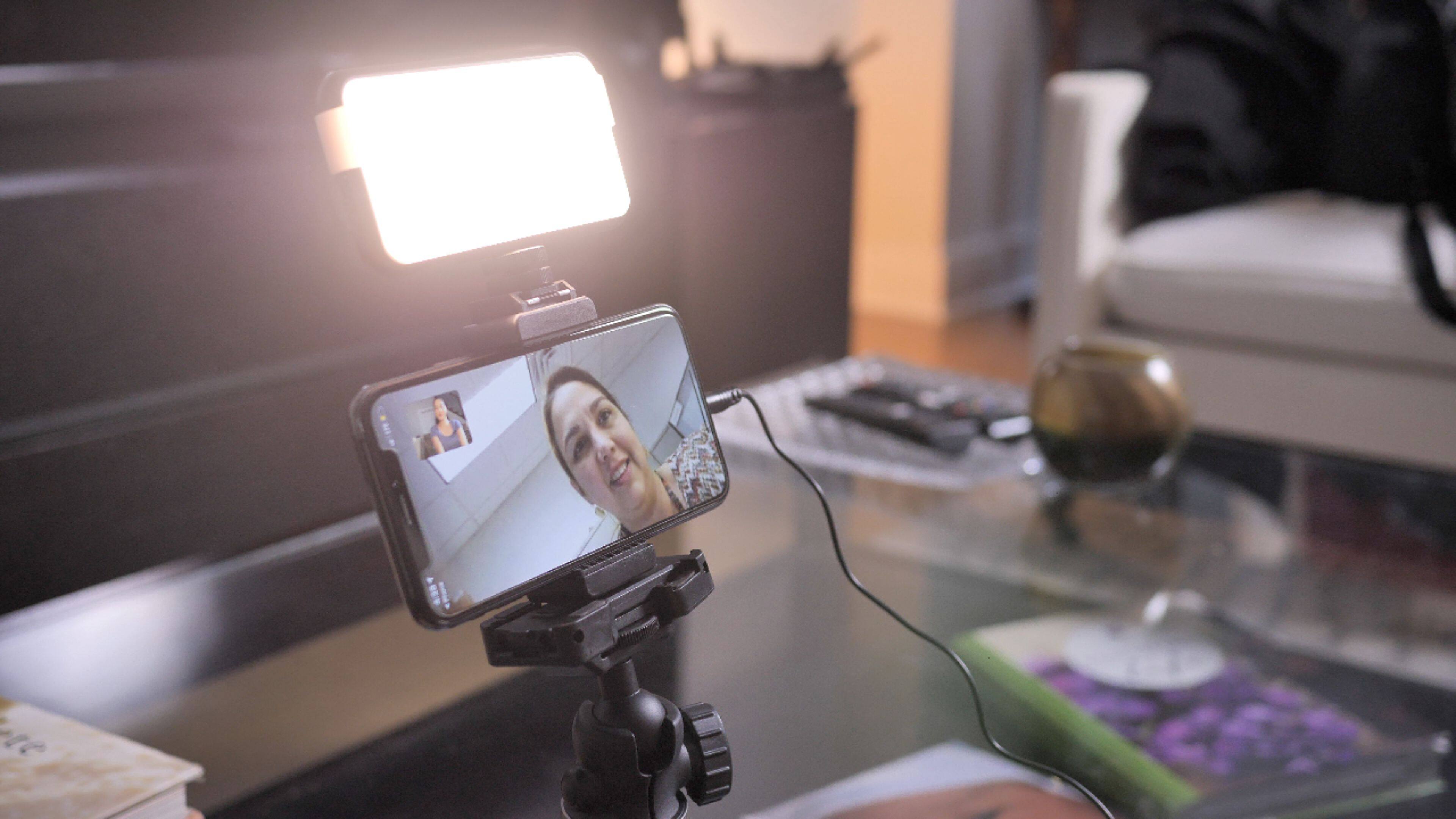 Alt View 17. Digipower - The Instructor - 8.5" Tripod Professional Video Kit -Work, Teach & Learn from Home - Black.