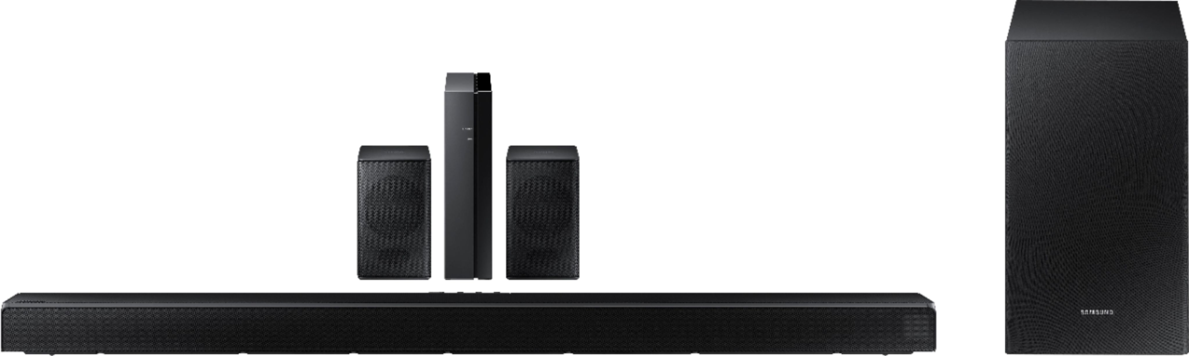 Toevallig labyrint Meerdere Samsung HW-Q65T 7.1ch Soundbar with Dolby 5.1 / DTS Virtual:X Black  HW-Q65T/ZA - Best Buy
