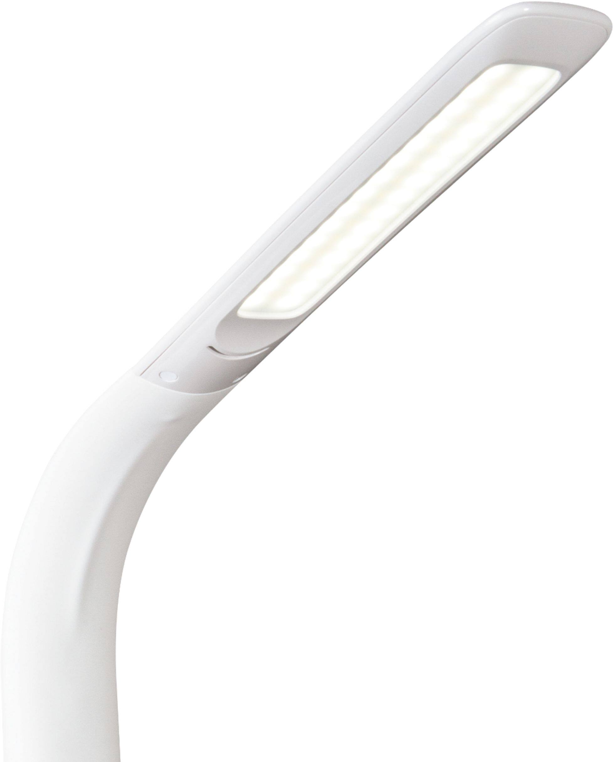 Alt View 11. OttLite - Purify LED Sanitizing Desk Lamp with SpectraClean Disinfection, 3 Brightness Settings, Wireless Qi Charging, & USB Port - White.