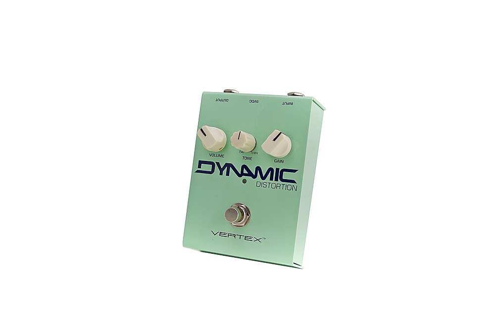 Left View: Vertex Effects - Dynamic Distortion Effects Pedal - Green