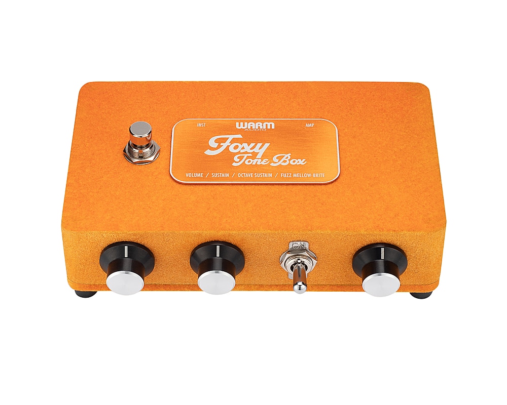 Front. Warm Audio - Foxy Tone Box Guitar Pedal - Orange.