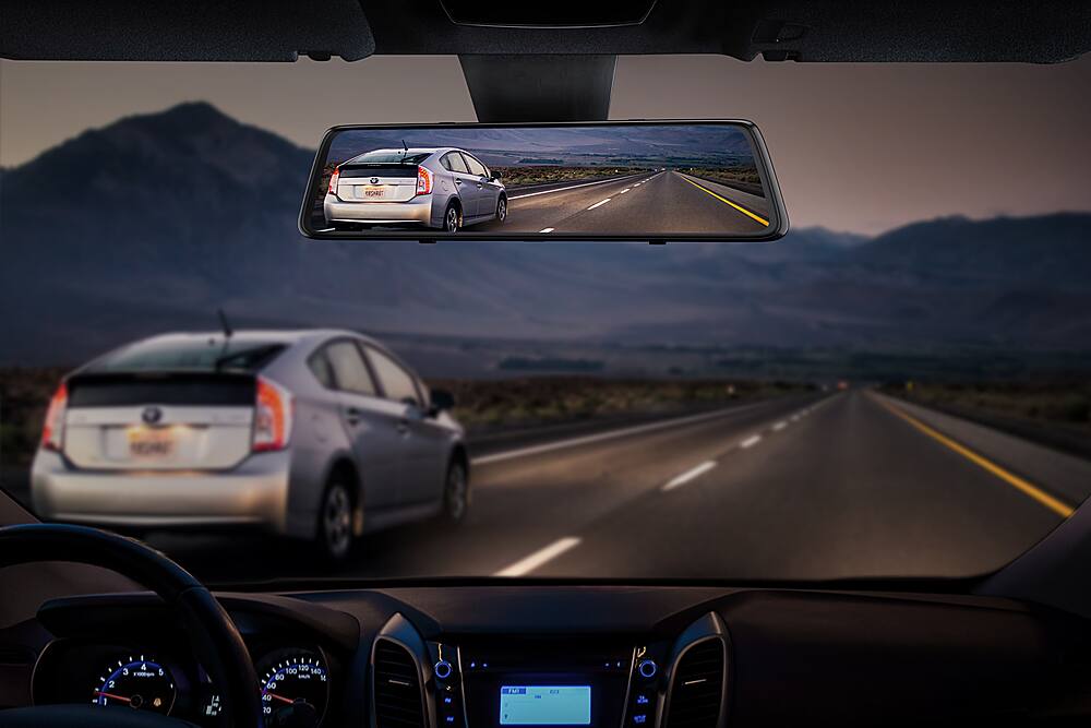 Alt View 16. Vantop - HF612 12" 2.5K Front and Rear Mirror Dash Cam with Built-in GPS and Voice Control.