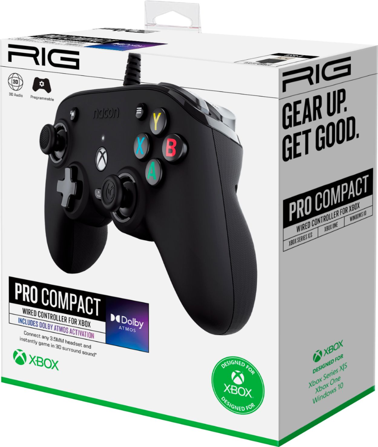 Rig Nacon Pro Compact Controller For Xbox Series X S And Xbox One Black 50 1147 01 Best Buy