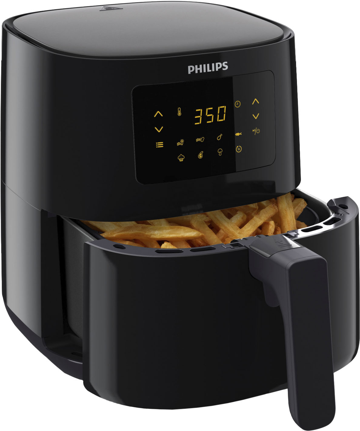 Philips Essential Airfryer-Compact Digital with Rapid Air Technology  (1.8lb/4.1L capacity)- HD9252/91 Black HD9252/91 - Best Buy