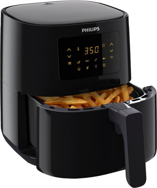 tin atmosphere Noisy Philips Essential Airfryer-Compact Digital with Rapid Air Technology  (1.8lb/4.1L capacity)- HD9252/91 Black HD9252/91 - Best Buy