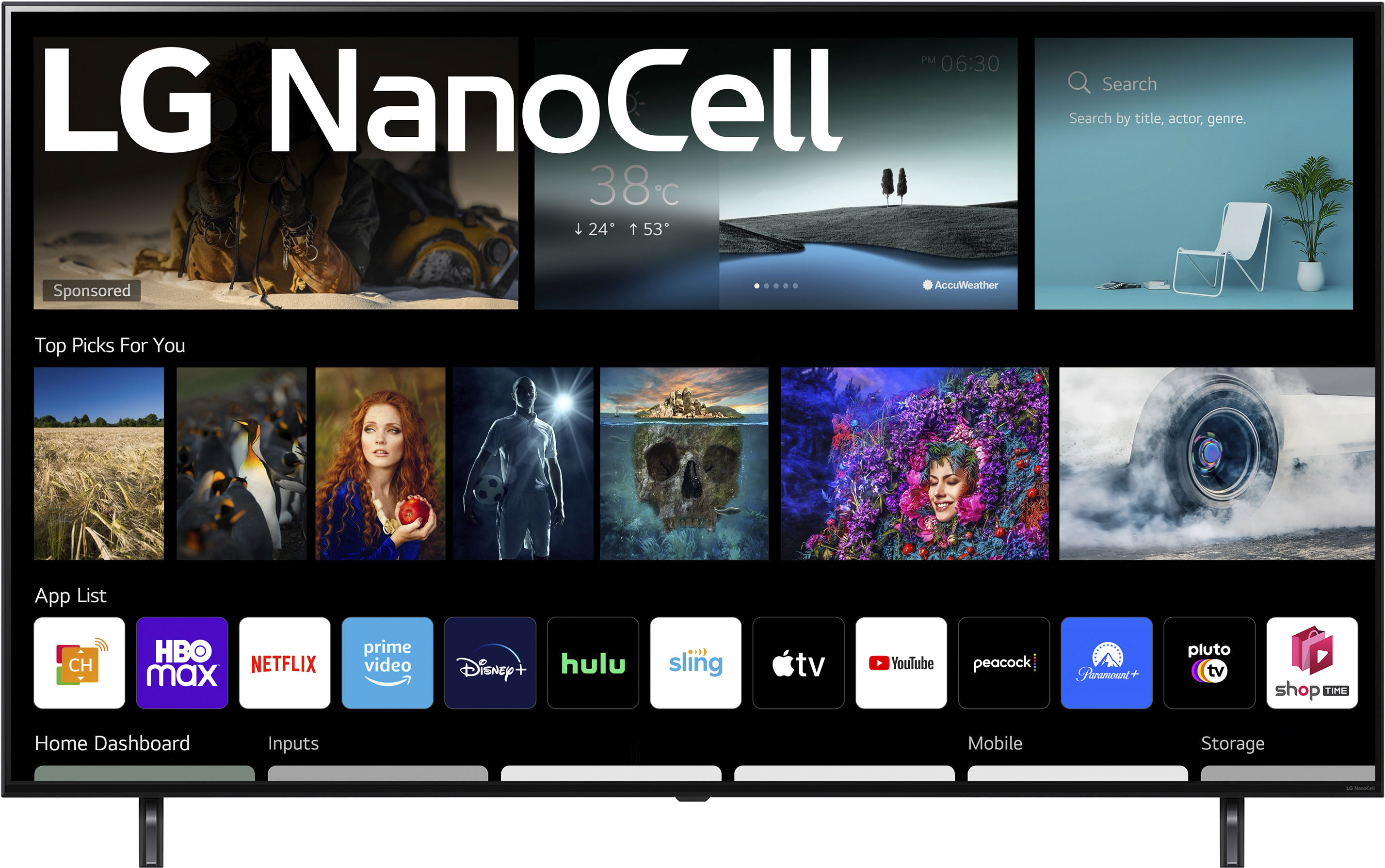Televisor LG NanoCell 55″ Pulgadas 2021 – ThinQ™ AI – Ultra HD 4K  55NANO80SPA
