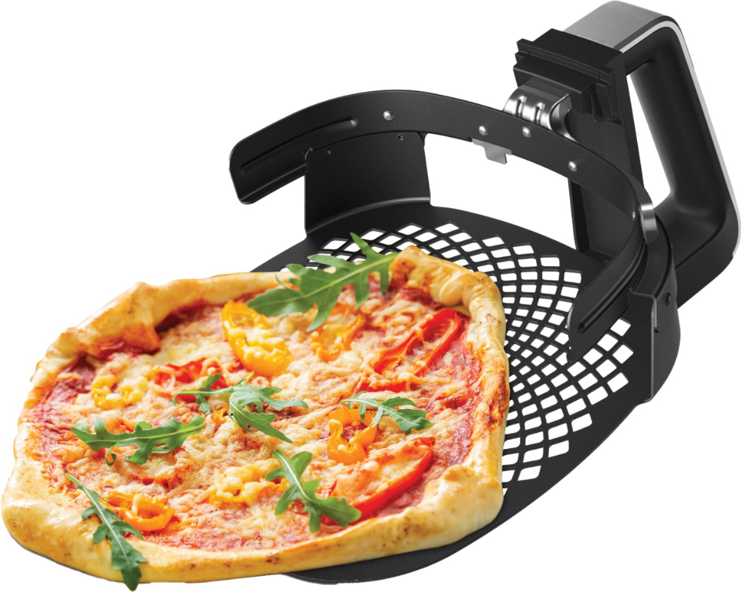 Angle View: Pizza Master Accessory Kit for Philips Airfryer XXL Models - Black